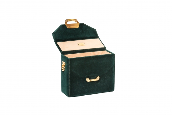 900’ Classic Bag (Green Velvet) Gold A 