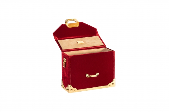 900’ Bag “La Belle Époque” (Red Velvet) Gold 